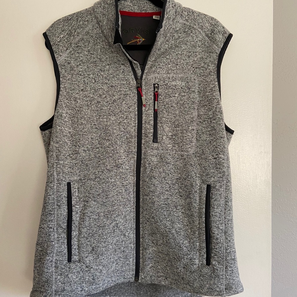 Orvis men’s grey cotton vest